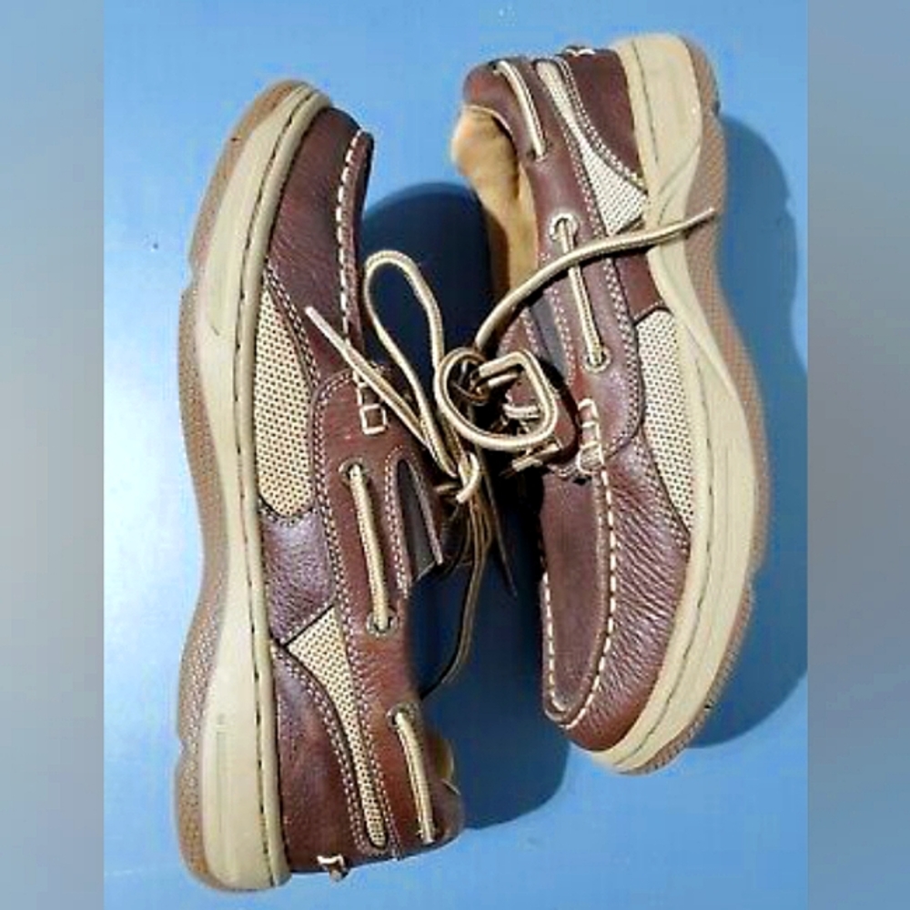 G.H. Bass & Co. Bass Earl III Leather Brown / Tan Boat Shoes